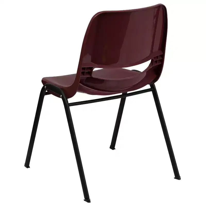 Chaise de salle de classe empilable ergonomique avec coque pour étudiant, chaise d'appoint de bureau