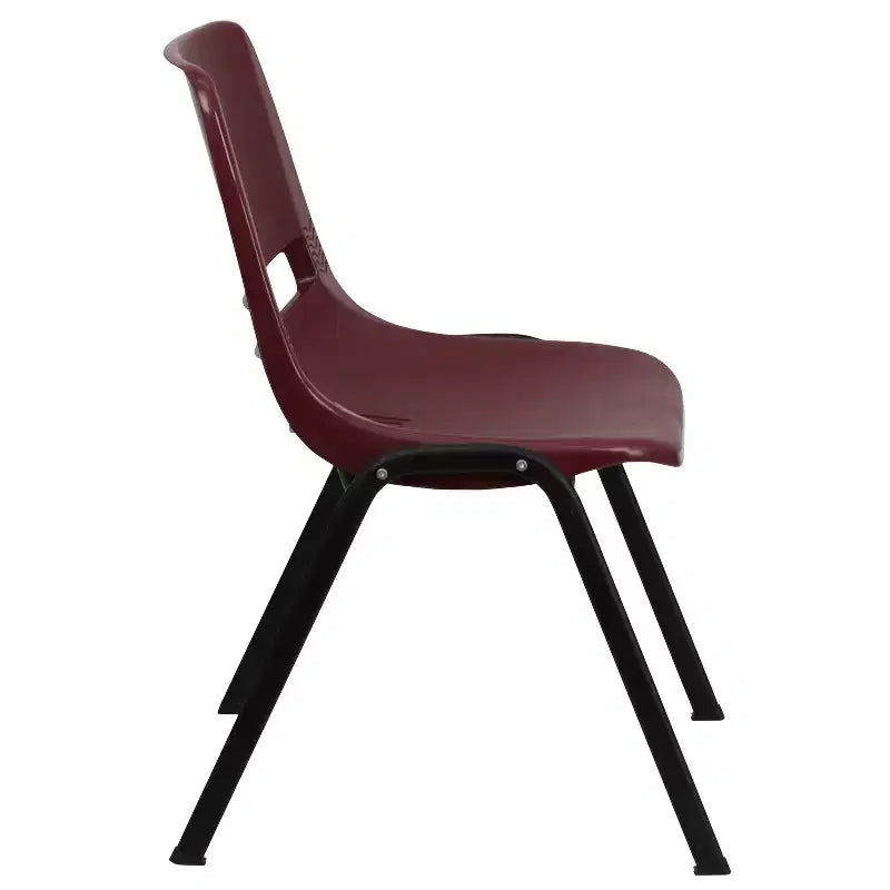 Chaise de salle de classe empilable ergonomique avec coque pour étudiant, chaise d'appoint de bureau