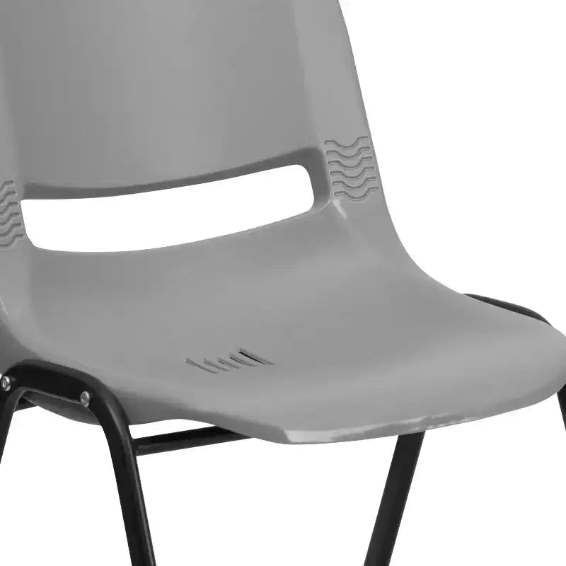Chaise de salle de classe empilable ergonomique avec coque pour étudiant, chaise d'appoint de bureau