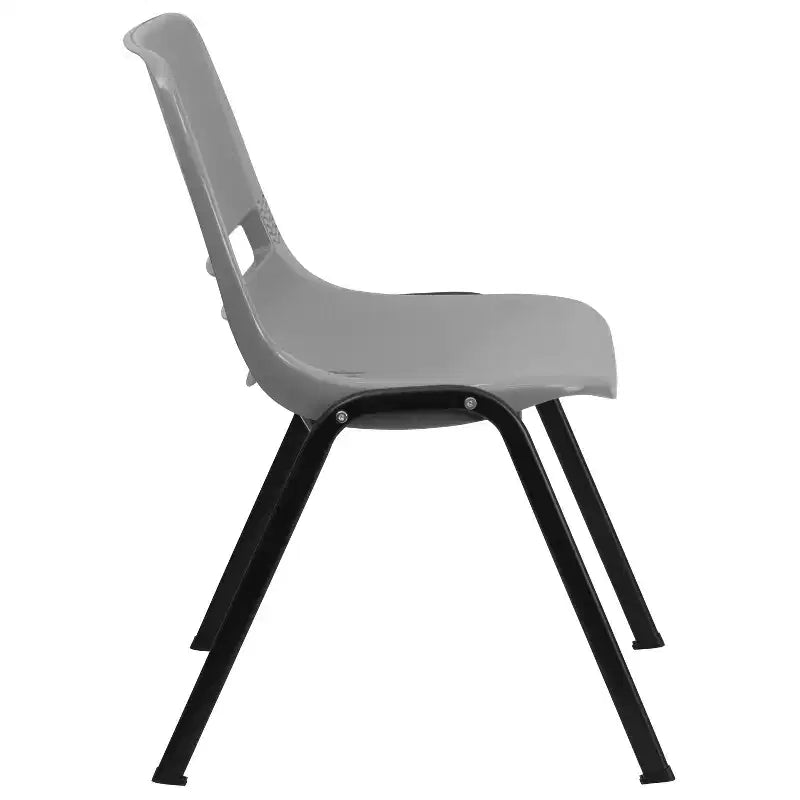 Chaise de salle de classe empilable ergonomique avec coque pour étudiant, chaise d'appoint de bureau