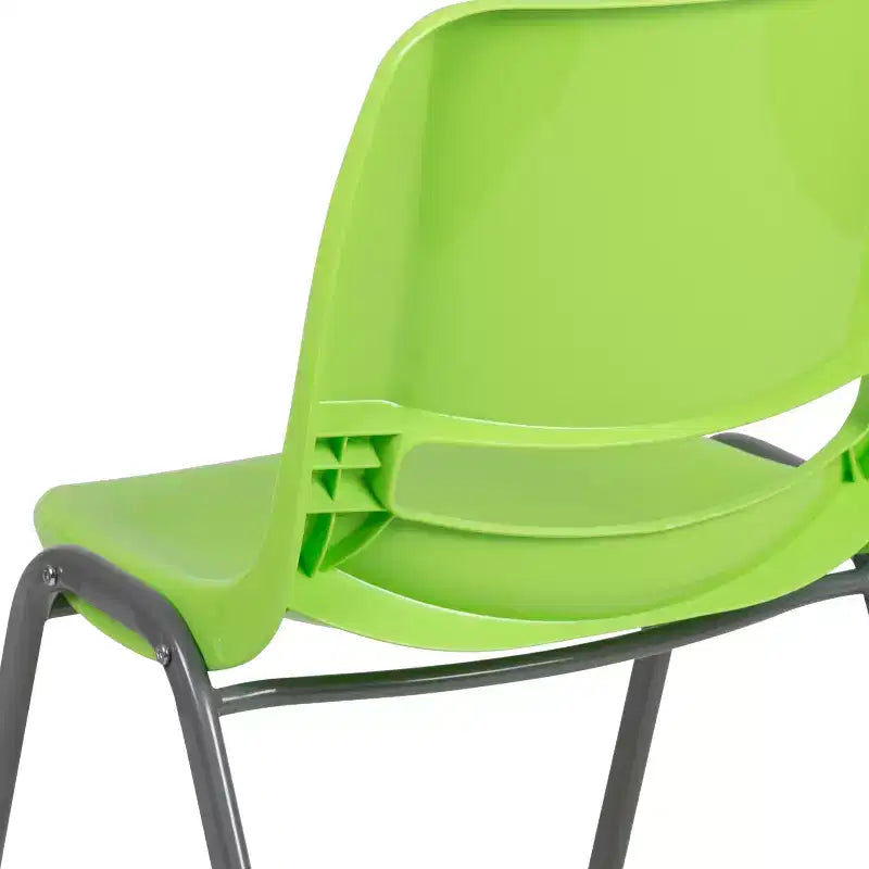 Chaise de salle de classe empilable ergonomique avec coque pour étudiant, chaise d'appoint de bureau