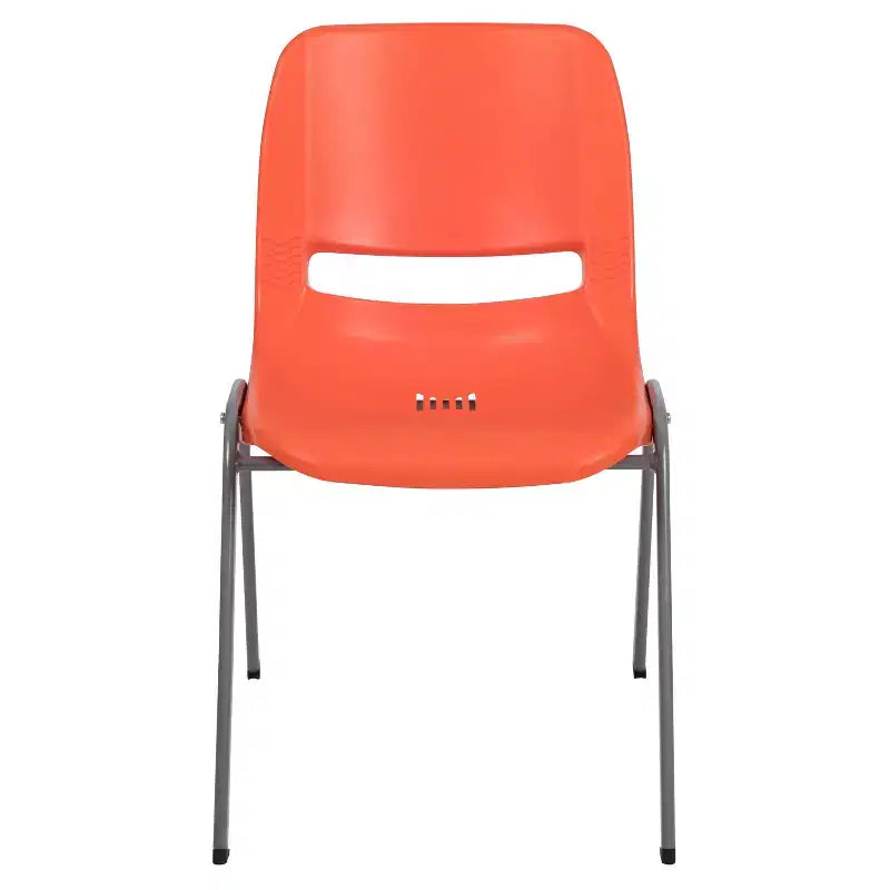 Chaise de salle de classe empilable ergonomique avec coque pour étudiant, chaise d'appoint de bureau