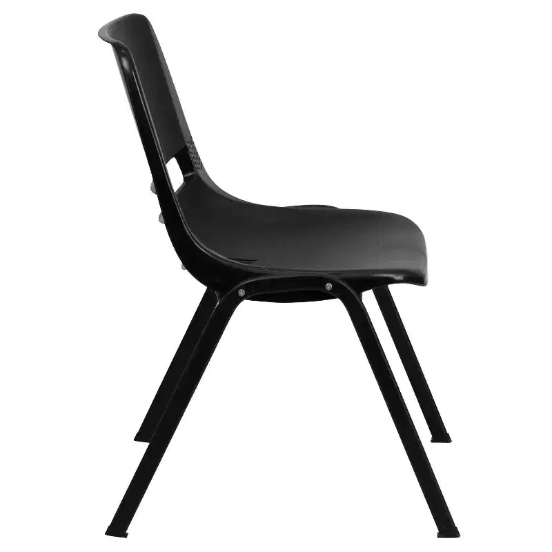 Chaise de salle de classe empilable ergonomique avec coque pour étudiant, chaise d'appoint de bureau