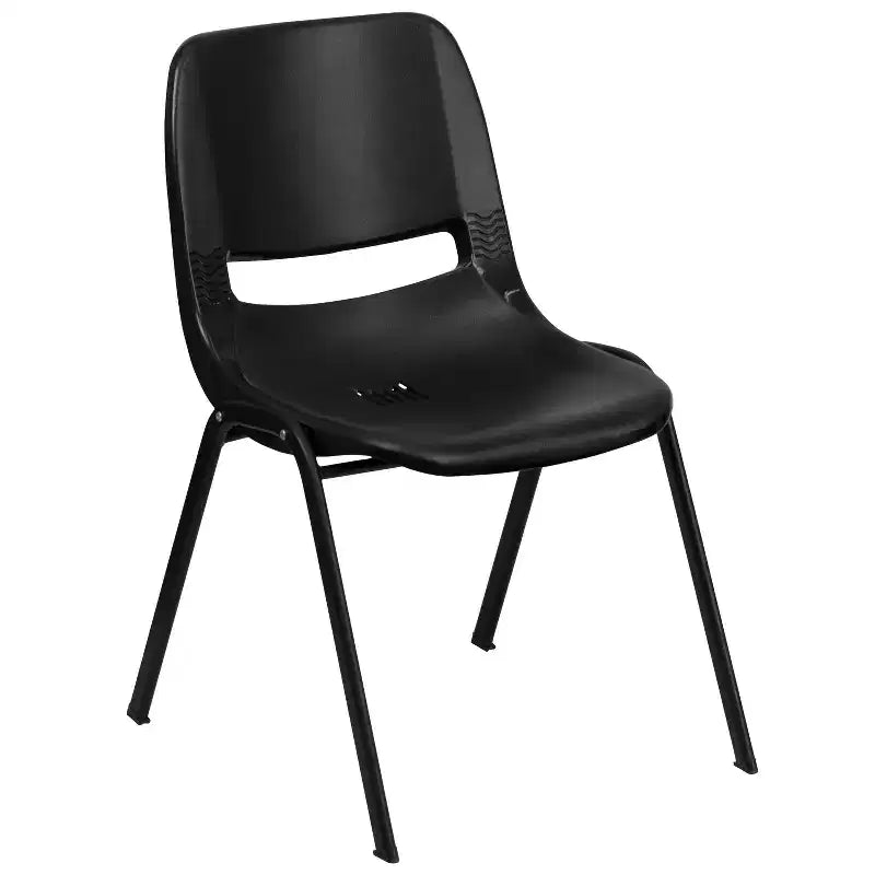 Chaise de salle de classe empilable ergonomique avec coque pour étudiant, chaise d'appoint de bureau