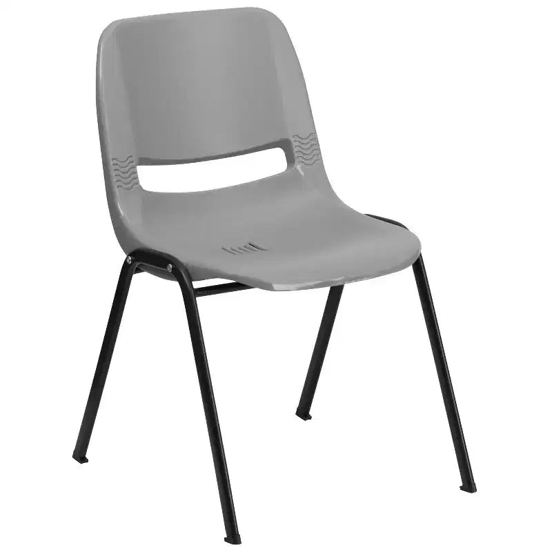 Chaise de salle de classe empilable ergonomique avec coque pour étudiant, chaise d'appoint de bureau