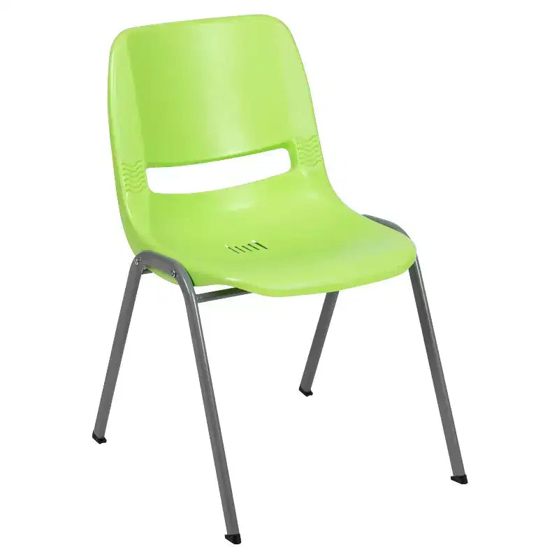 Chaise de salle de classe empilable ergonomique avec coque pour étudiant, chaise d'appoint de bureau