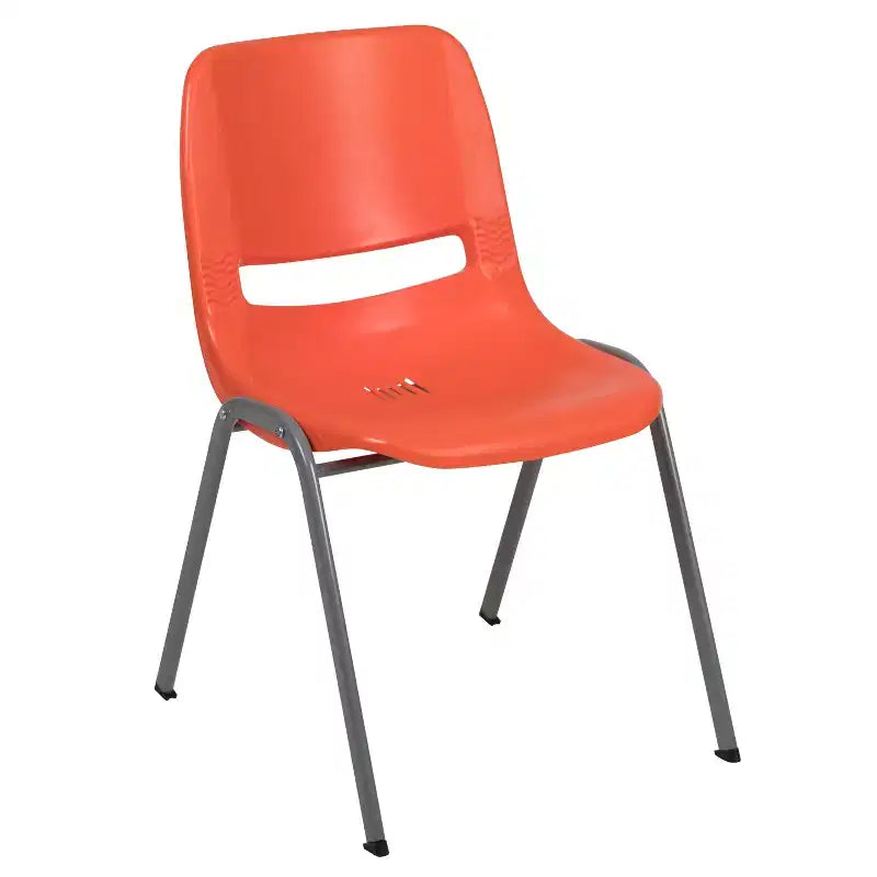 Chaise de salle de classe empilable ergonomique avec coque pour étudiant, chaise d'appoint de bureau