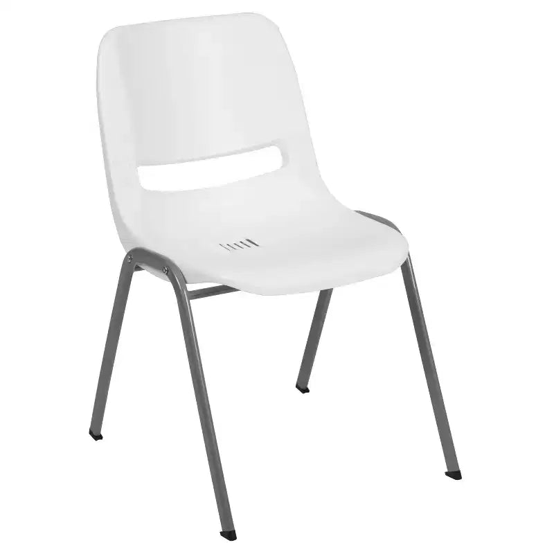 Chaise de salle de classe empilable ergonomique avec coque pour étudiant, chaise d'appoint de bureau