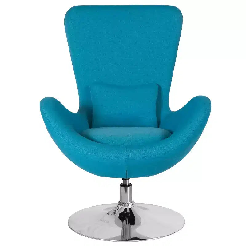 Fauteuil de réception pivotant avec coussin de dossier