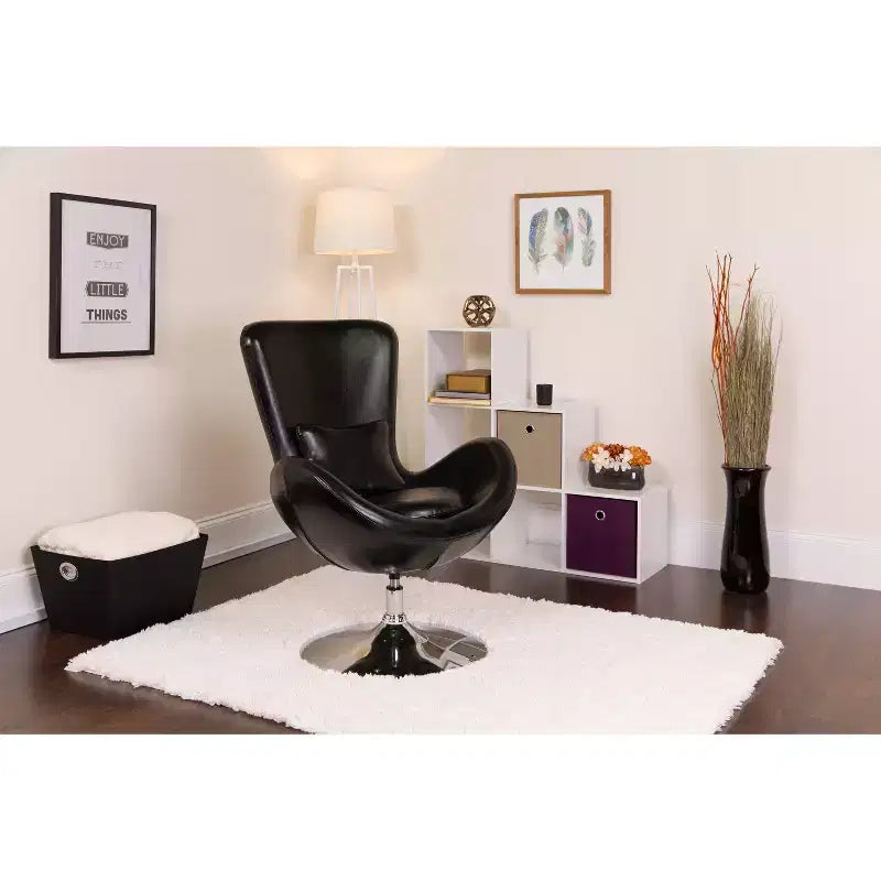 Fauteuil de réception pivotant avec coussin de dossier