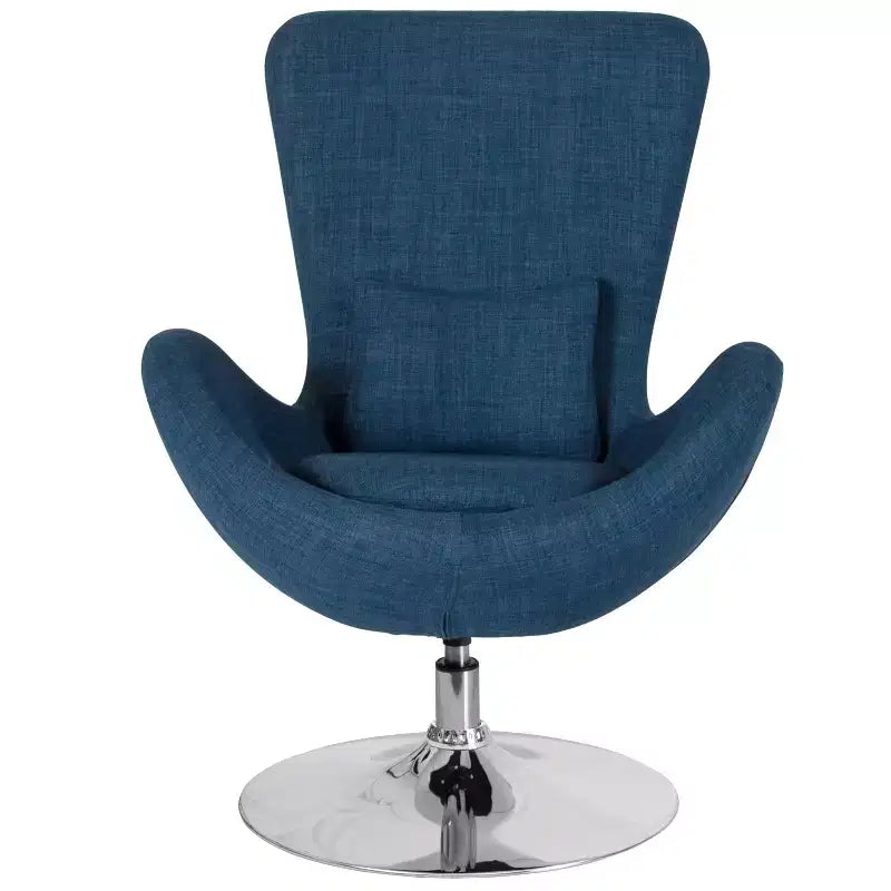 Fauteuil de réception pivotant avec coussin de dossier