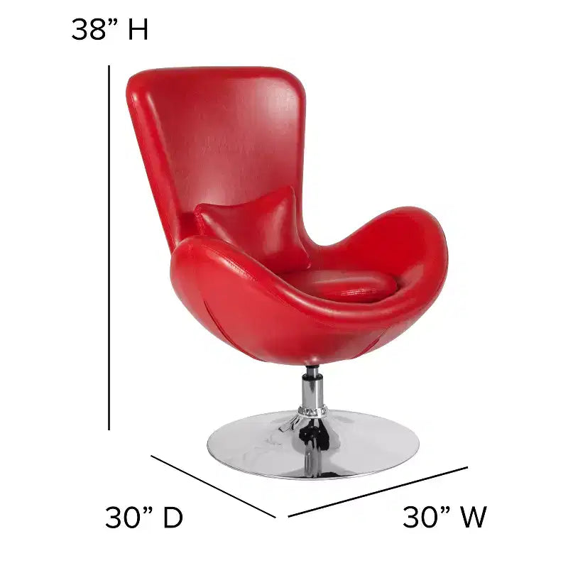 Fauteuil de réception pivotant avec coussin de dossier