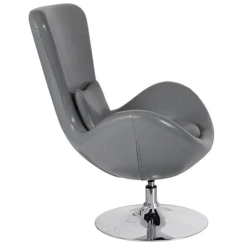 Fauteuil de réception pivotant avec coussin de dossier