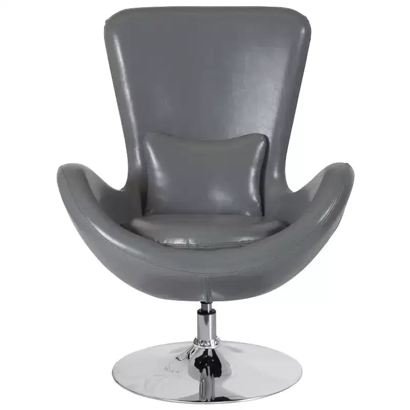 Fauteuil de réception pivotant avec coussin de dossier