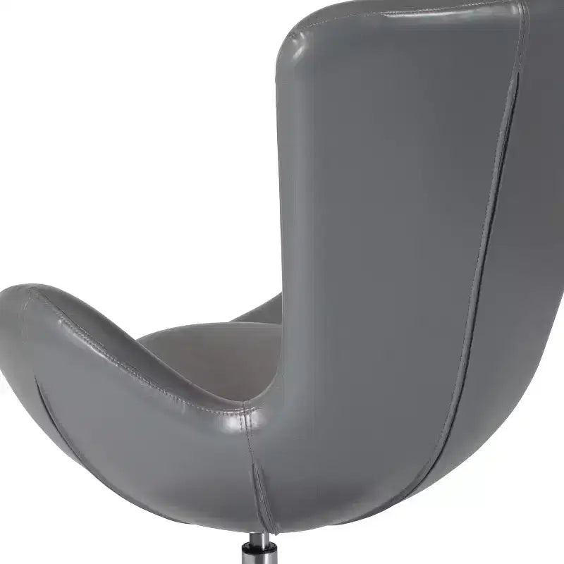 Fauteuil de réception pivotant avec coussin de dossier