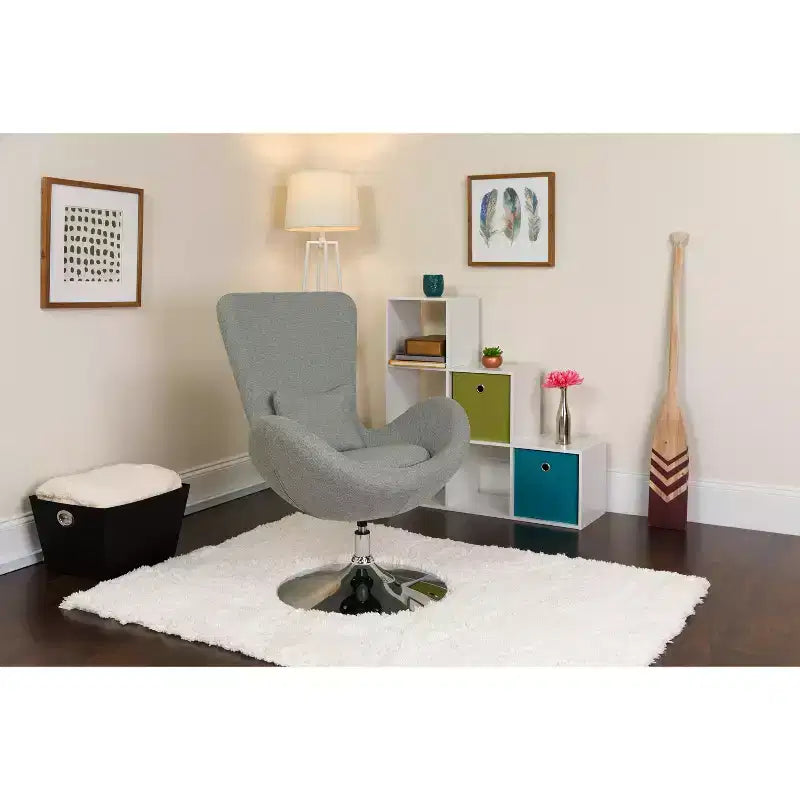 Fauteuil de réception pivotant avec coussin de dossier