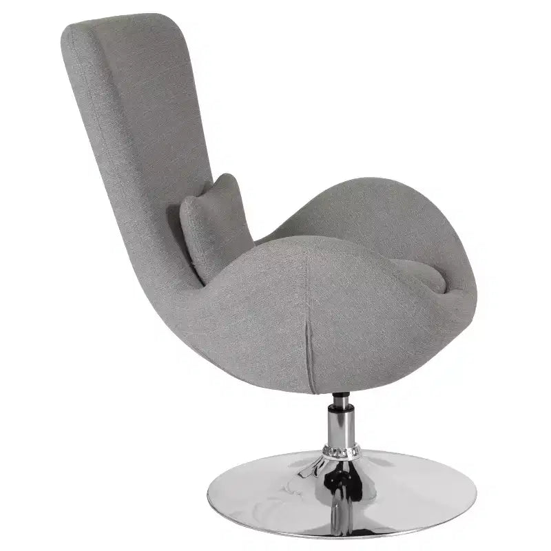 Fauteuil de réception pivotant avec coussin de dossier