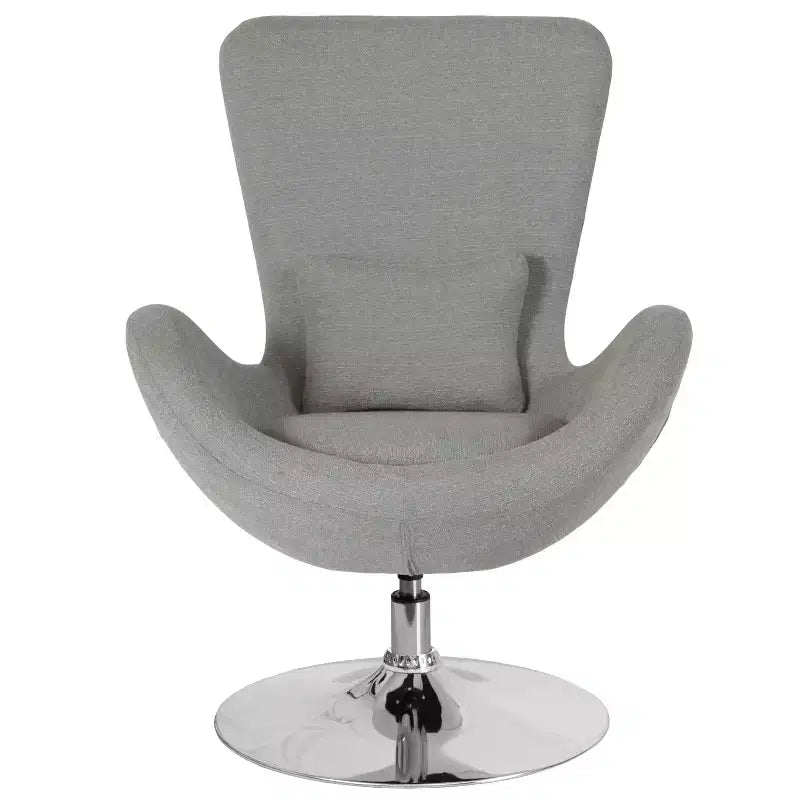 Fauteuil de réception pivotant avec coussin de dossier
