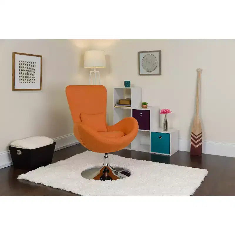 Fauteuil de réception pivotant avec coussin de dossier