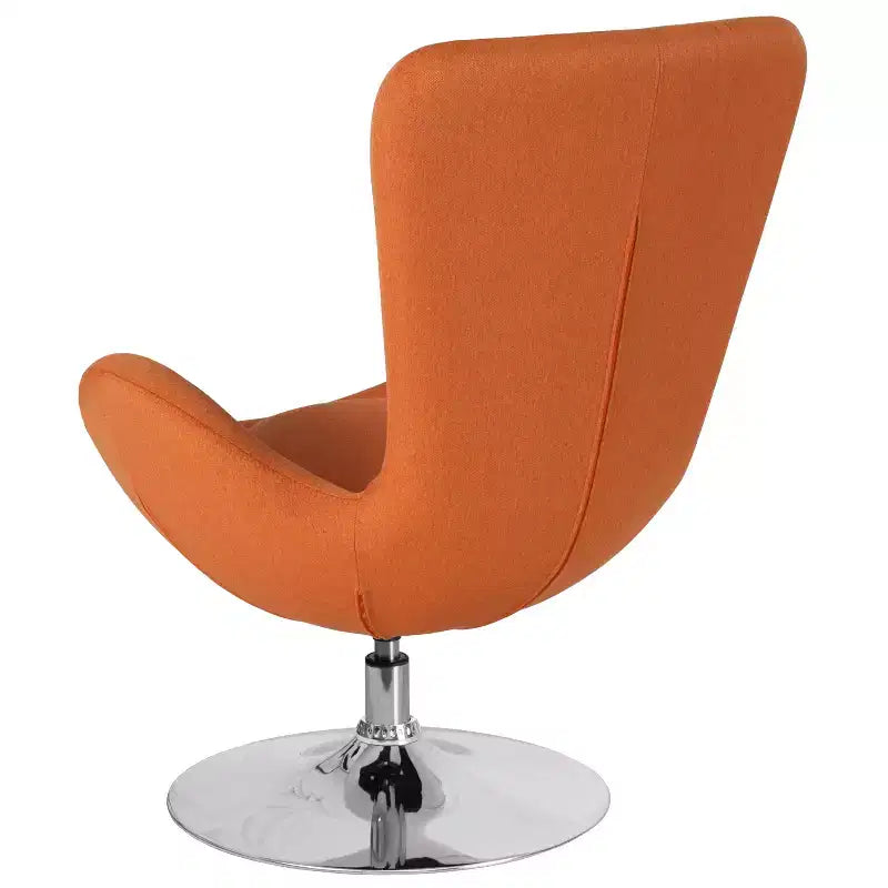 Fauteuil de réception pivotant avec coussin de dossier