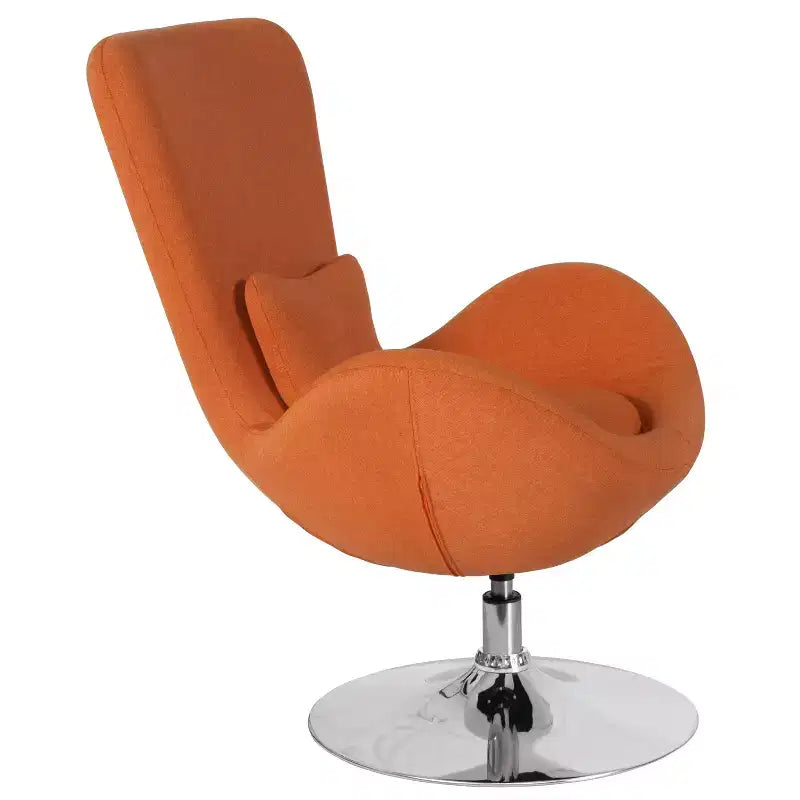 Fauteuil de réception pivotant avec coussin de dossier