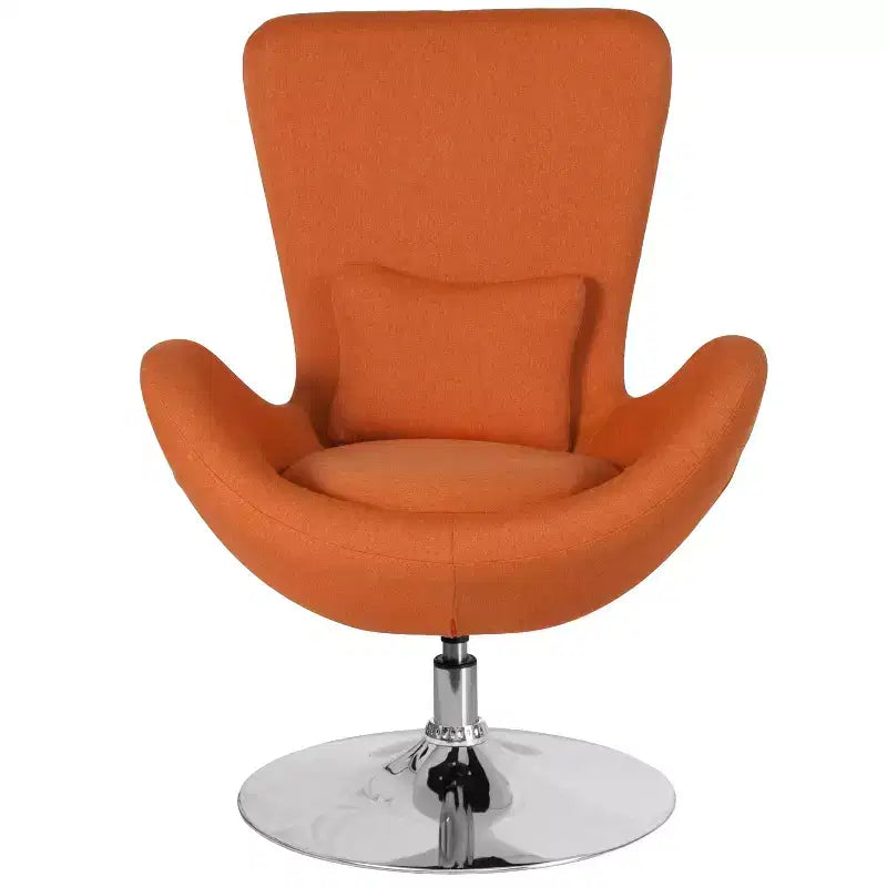 Fauteuil de réception pivotant avec coussin de dossier