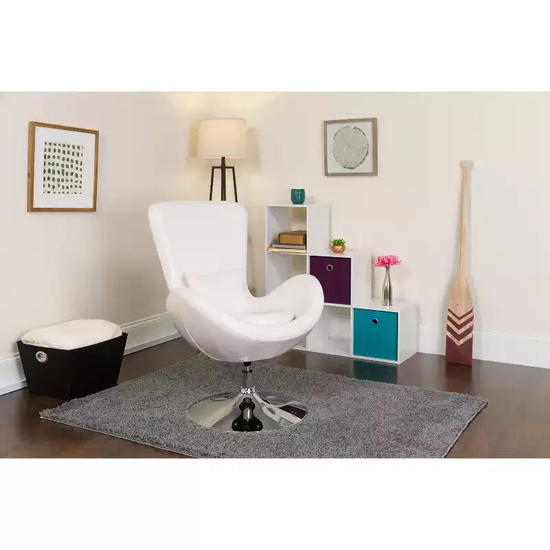 Fauteuil de réception pivotant avec coussin de dossier