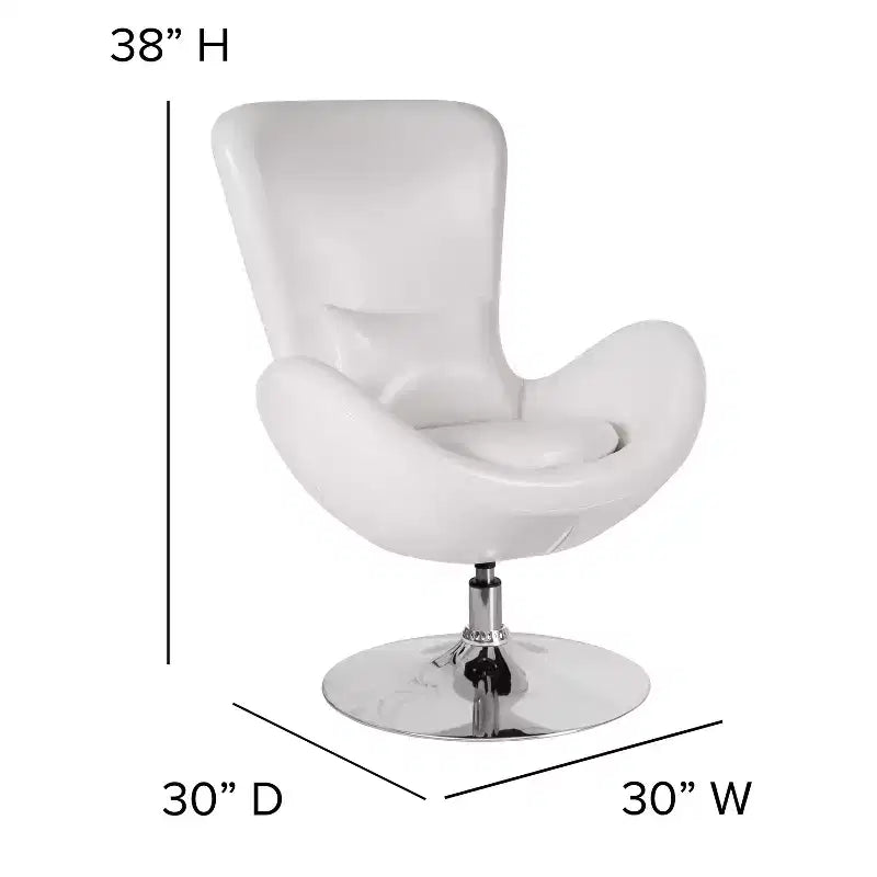 Fauteuil de réception pivotant avec coussin de dossier