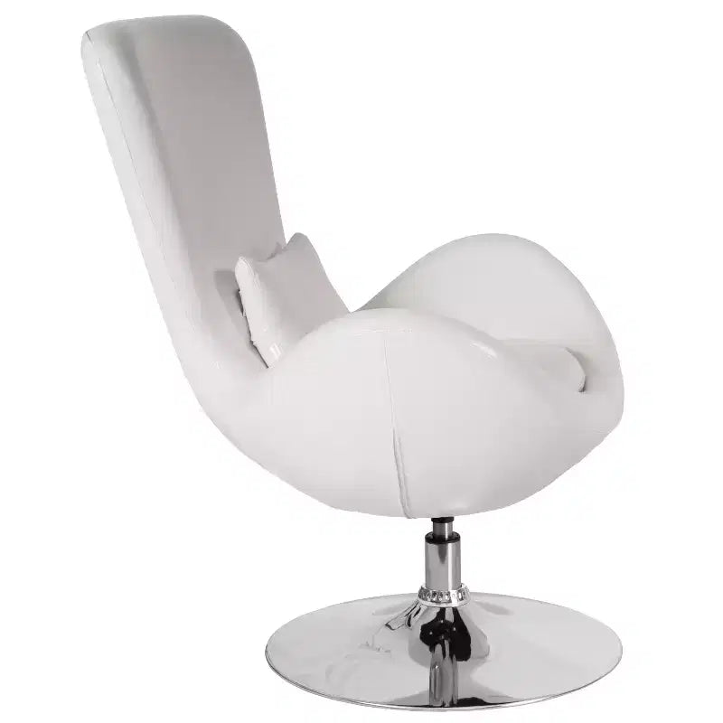 Fauteuil de réception pivotant avec coussin de dossier