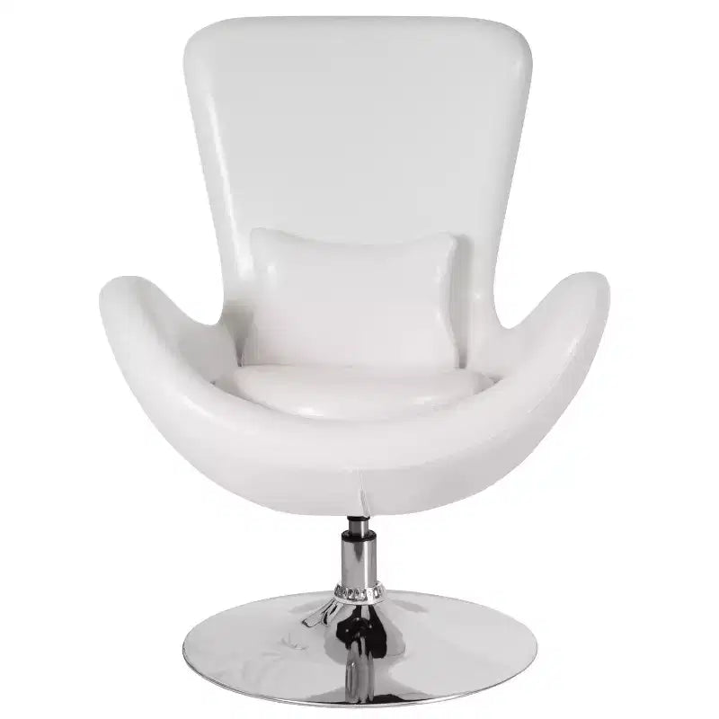 Fauteuil de réception pivotant avec coussin de dossier