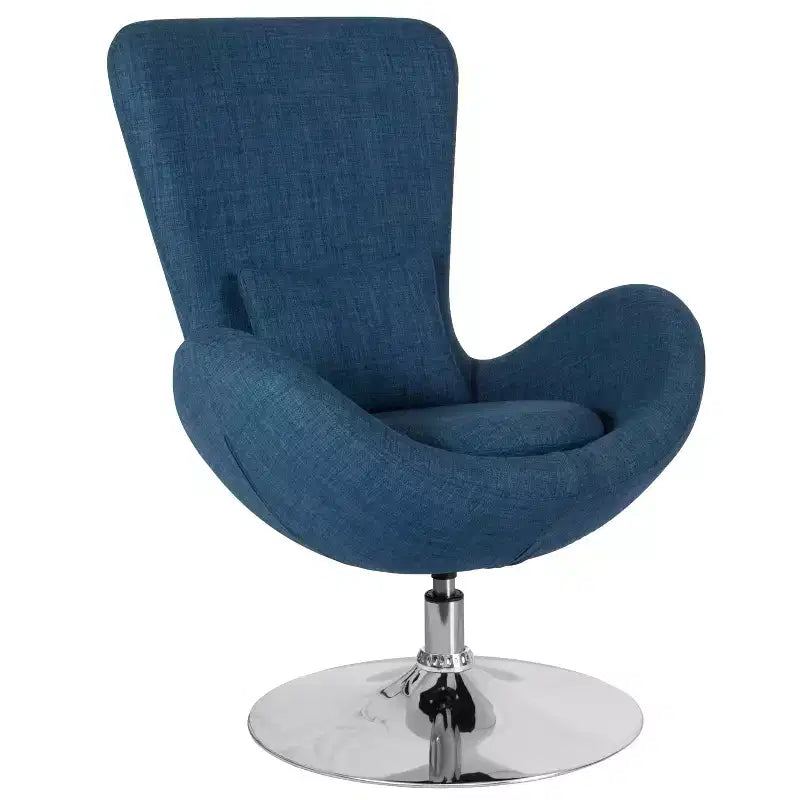 Fauteuil de réception pivotant avec coussin de dossier