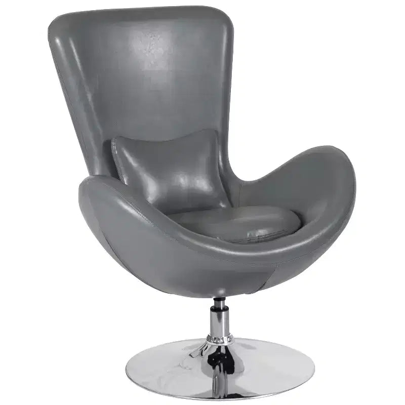 Fauteuil de réception pivotant avec coussin de dossier