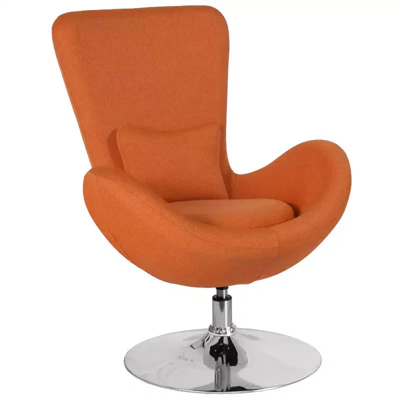 Fauteuil de réception pivotant avec coussin de dossier