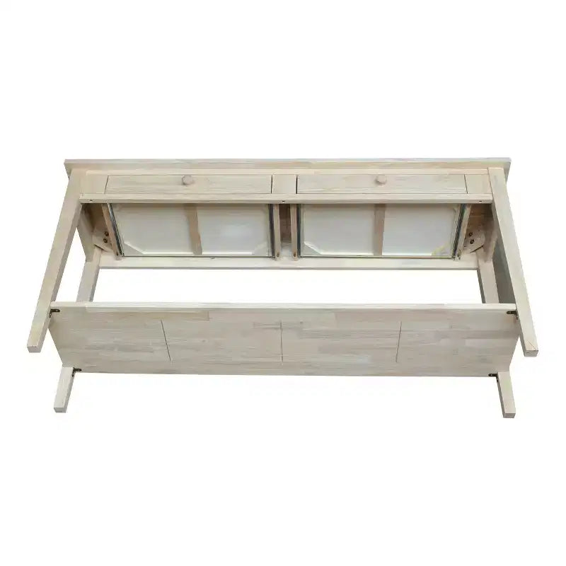 Console de serveur Spencer inachevée brun clair