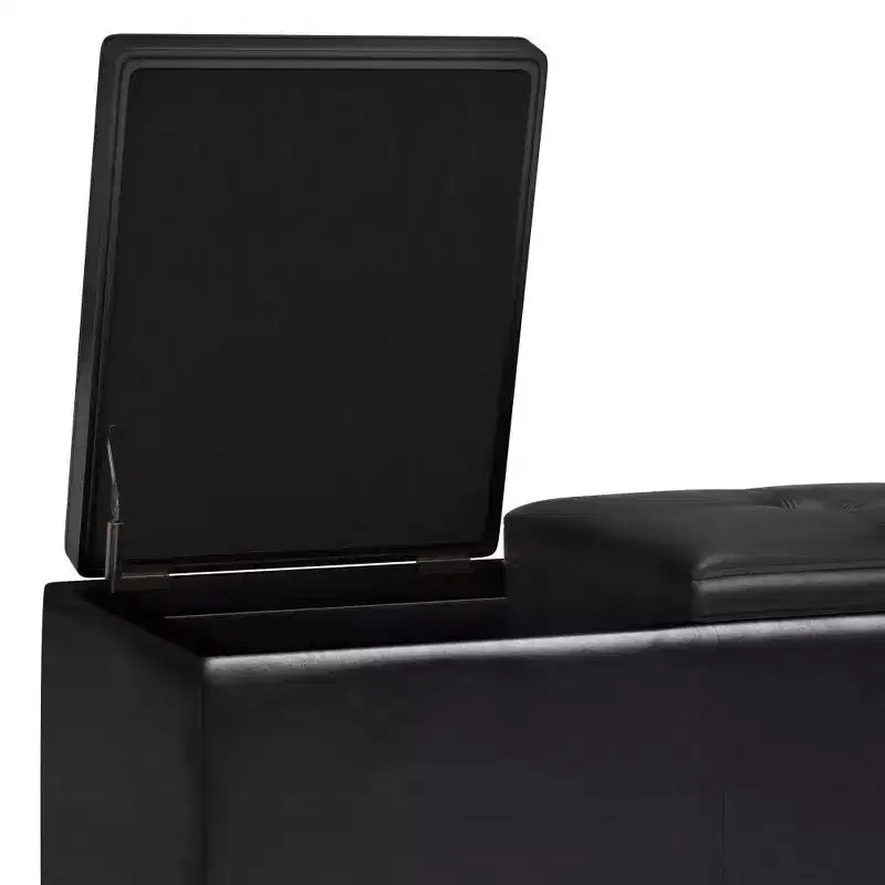 Banc de rangement ottoman avec couvercles relevables