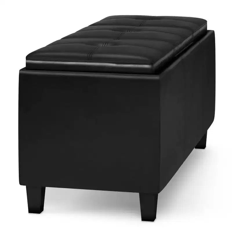 Banc de rangement ottoman avec couvercles relevables
