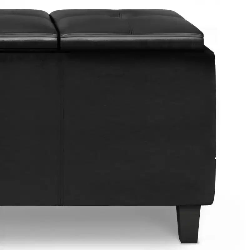 Banc de rangement ottoman avec couvercles relevables