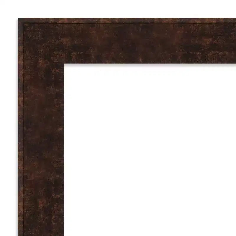 Miroir mural de salle de bain à cadre fin bronze